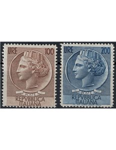 ITALIA 1954 Siracusana 2v MH*