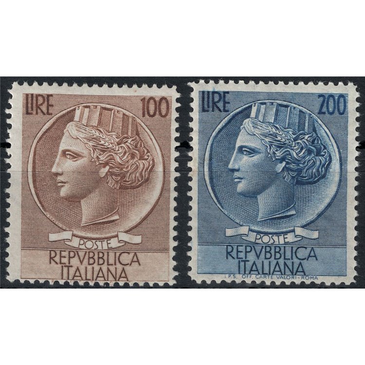 ITALIA 1954 Siracusana 2v MH*
