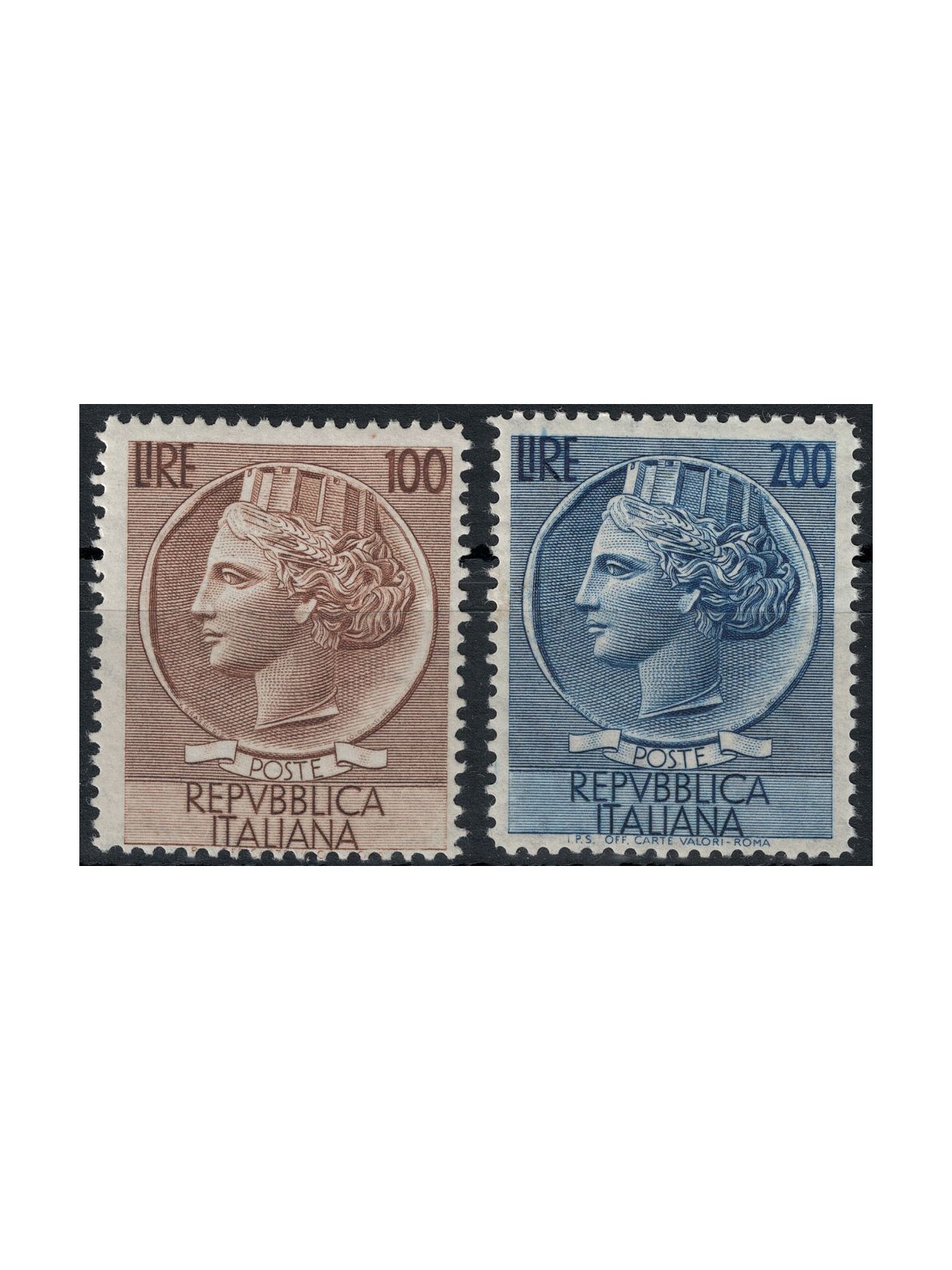 ITALY 1954 Siracusana 2v MH*