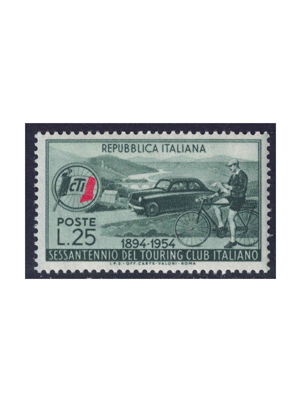 ITALY 1954 Touring Club Italiano MH*