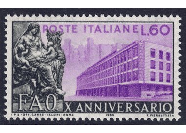 ITALIA 1955 Anniversario FAO MH*