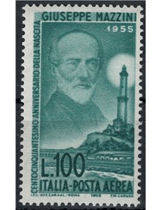 ITALY 1955 Giuseppe Mazzini (airmail) MH*