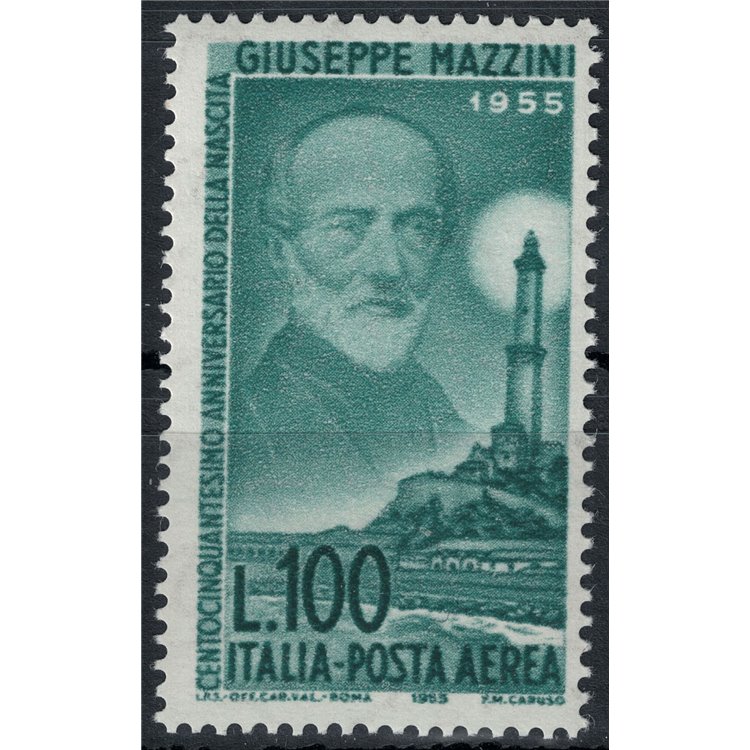 ITALY 1955 Giuseppe Mazzini (airmail) MH*