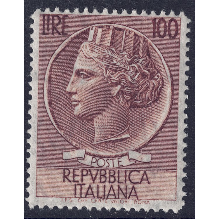 ITALIA 1955 Siracusana £100 MH*