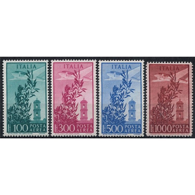ITALY 1955 Capitoline Tower (airmail) 4v MH*