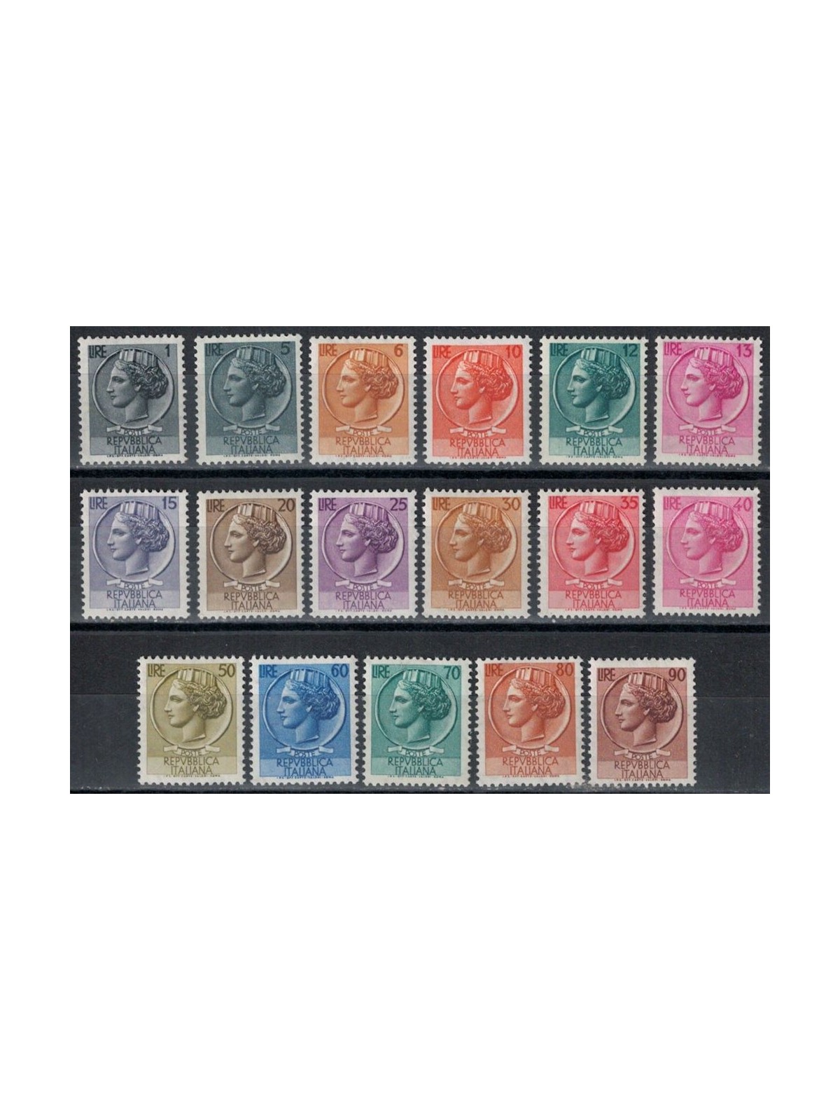 ITALY 1955-60 Siracusana 17v MH*