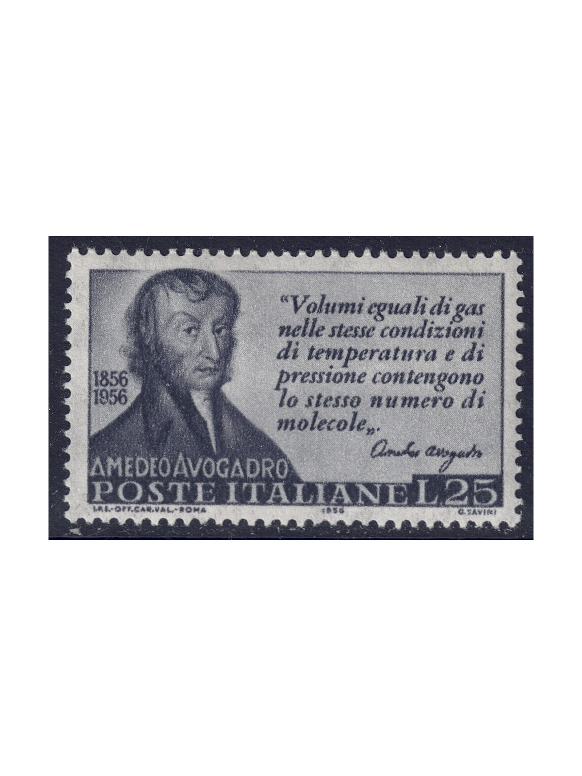 ITALY 1956 Amedeo Avogadro MH*