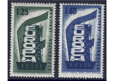 ITALIA 1956 Europa 2v MH*