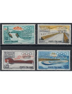 ITALIA 1956 Giochi Olimpici Invernali 4v MH*