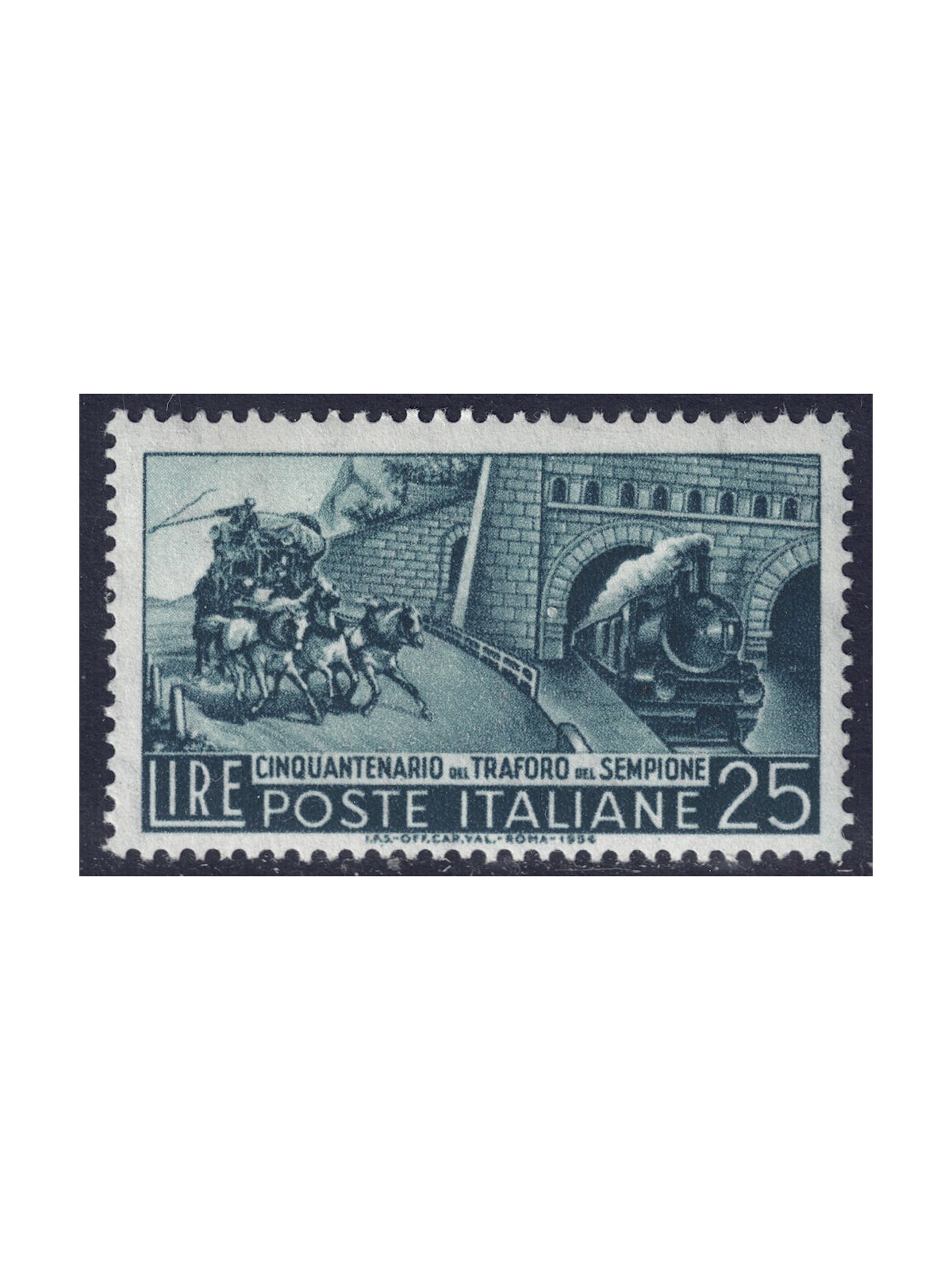 ITALY 1956 Simplon Tunnel MH*