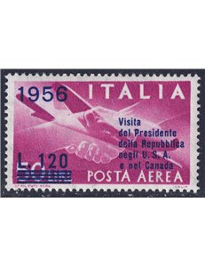 ITALY 1956 Visit of the President (airmail) MH*
