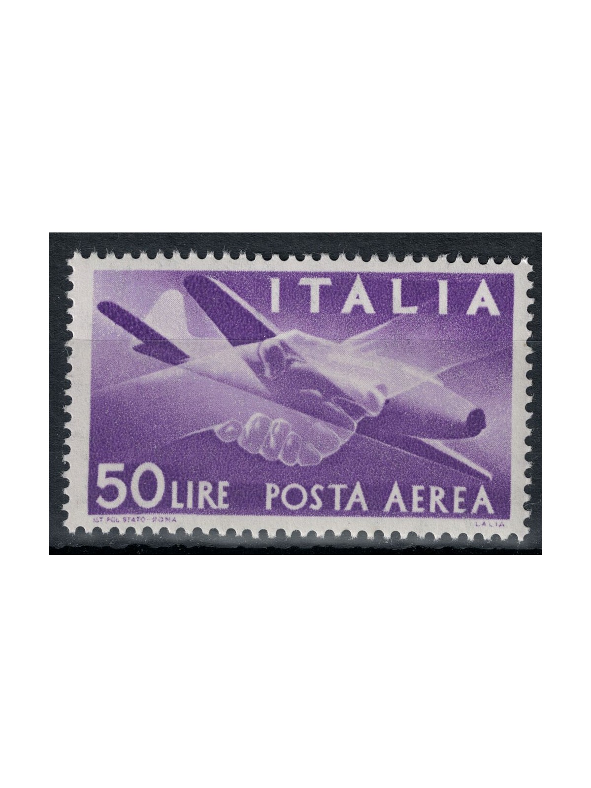ITALY 1957 Democratic (airmail) MH*