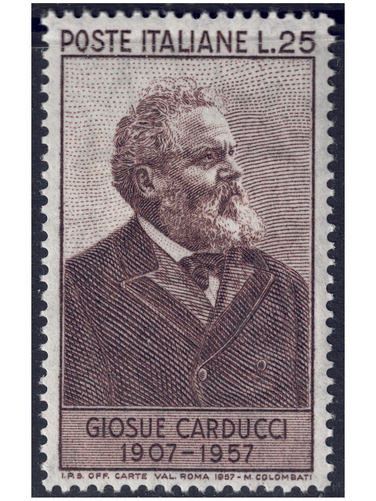 ITALY 1957 Giosuè Carducci MH*