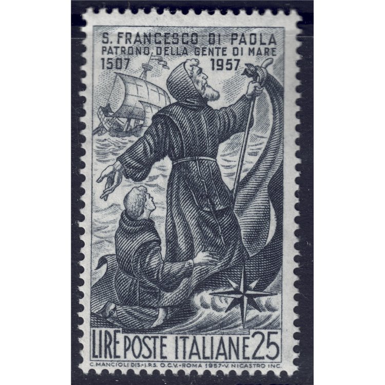 ITALIA 1957 San Francesco di Paola MH*