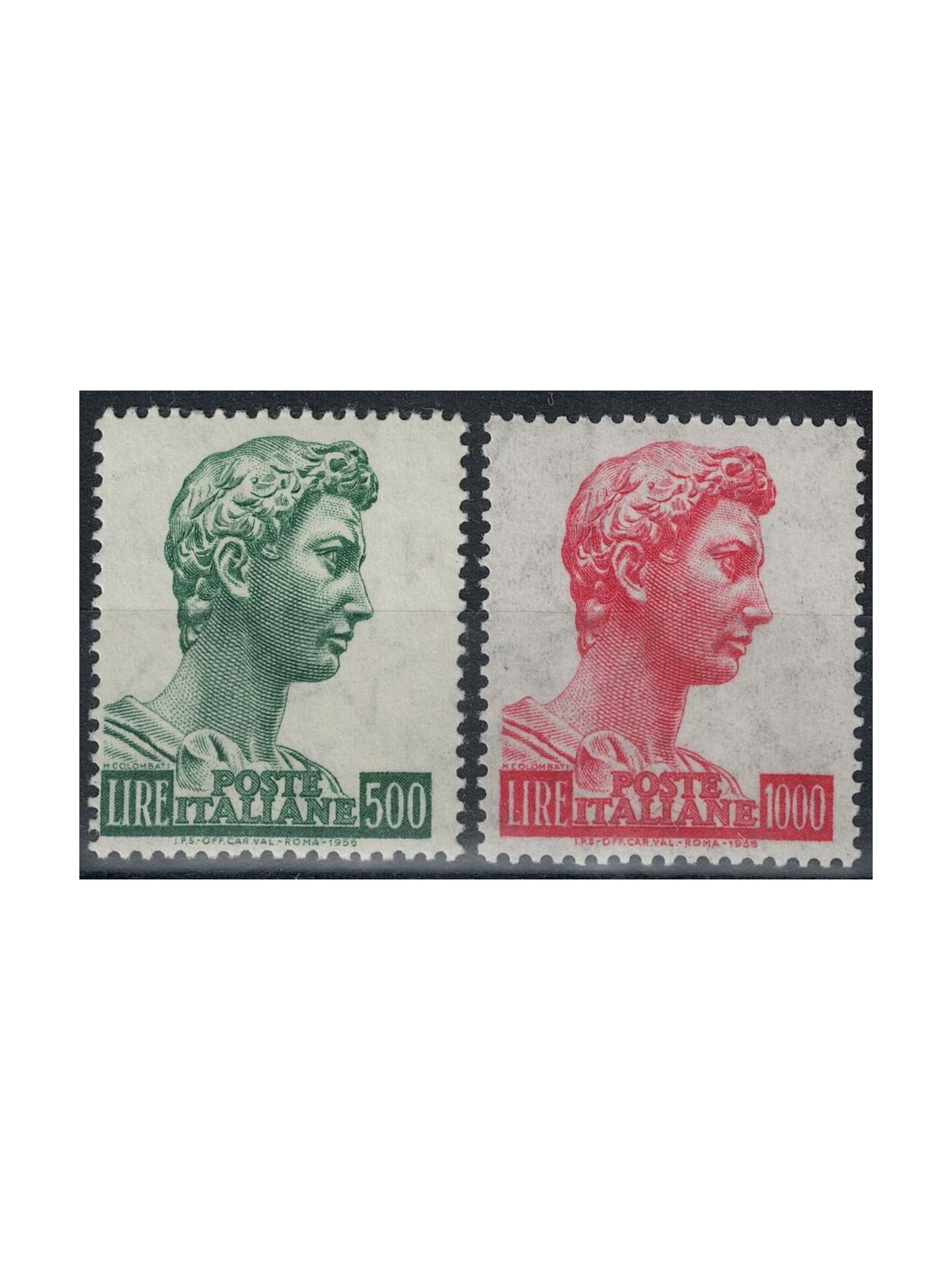ITALY 1957 San Giorgio di Donatello 2v MH*