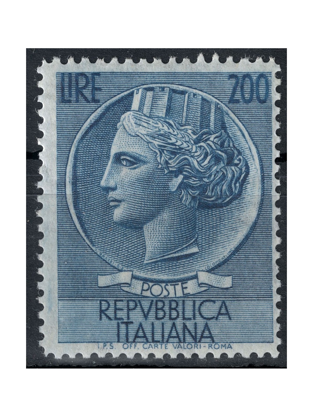 ITALIA 1957 Siracusana £200 MH*