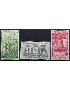 ITALY 1958 Anniversary of Victory 3v MH*