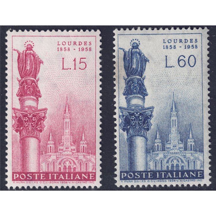 ITALY 1958 Apparition of the Virgin 2v MH*