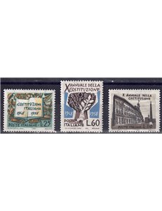 ITALY 1958 Italian Constitution 3v MH*