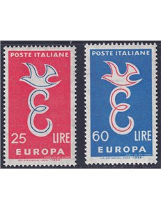ITALY 1958 Europa 2v MH*