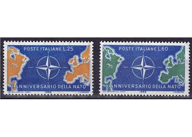 ITALY 1959 NATO Tenth Anniversary 2v MH*