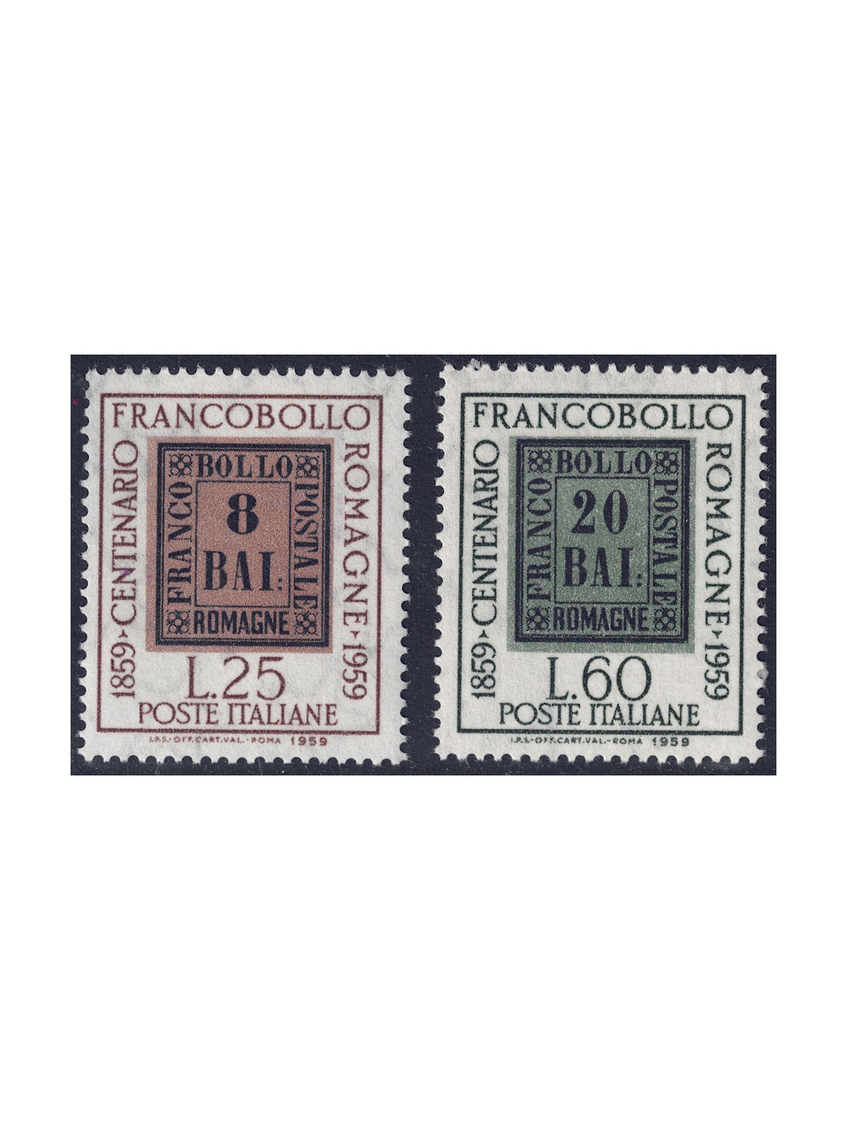 ITALY 1959 Stamps of Romagna 2v MH*