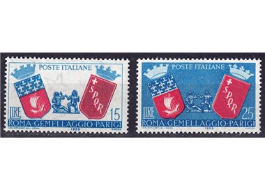 ITALIA 1959 Gemellaggio Roma-Parigi 2v MH*