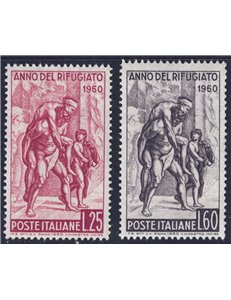 ITALIA 1960 Anno mondiale del rifugiato 2v MH*