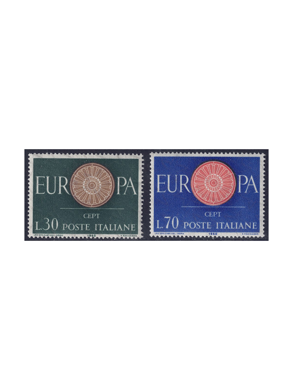 ITALY 1960 Europa 2v MH*
