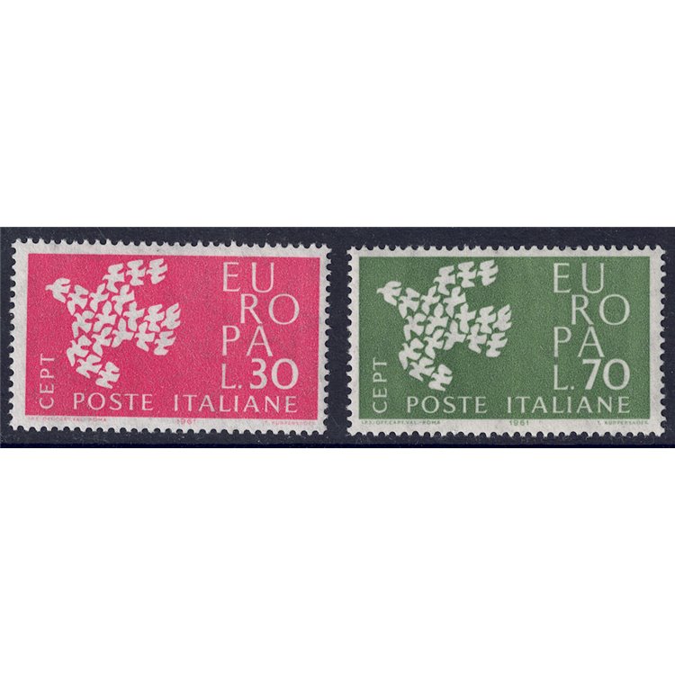 ITALY 1961 Europa 2v MH*