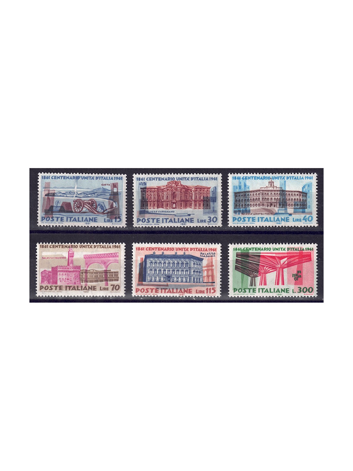 ITALIA 1961 Unità d'Italia 6v MH*