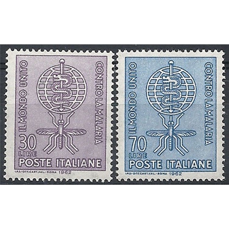 ITALY 1962 Campaign against malaria 2v MH*
