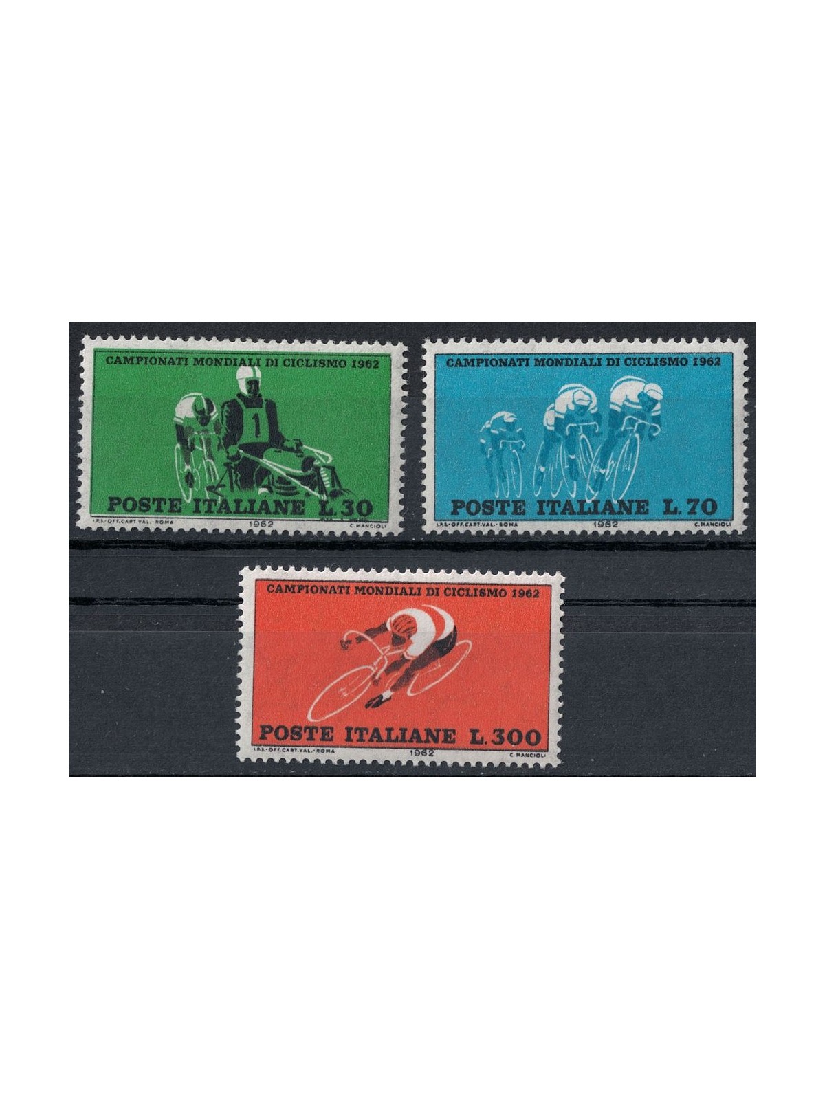 ITALY 1962 World Cycling Championships 3v MH*