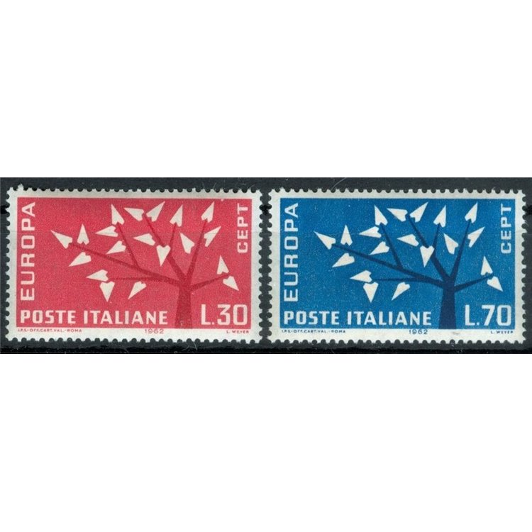 ITALY 1962 Europa 2v MH*