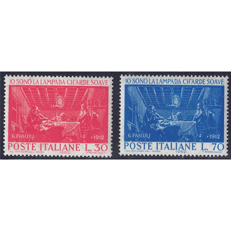 ITALY 1962 Giovanni Pascoli 2v MH*