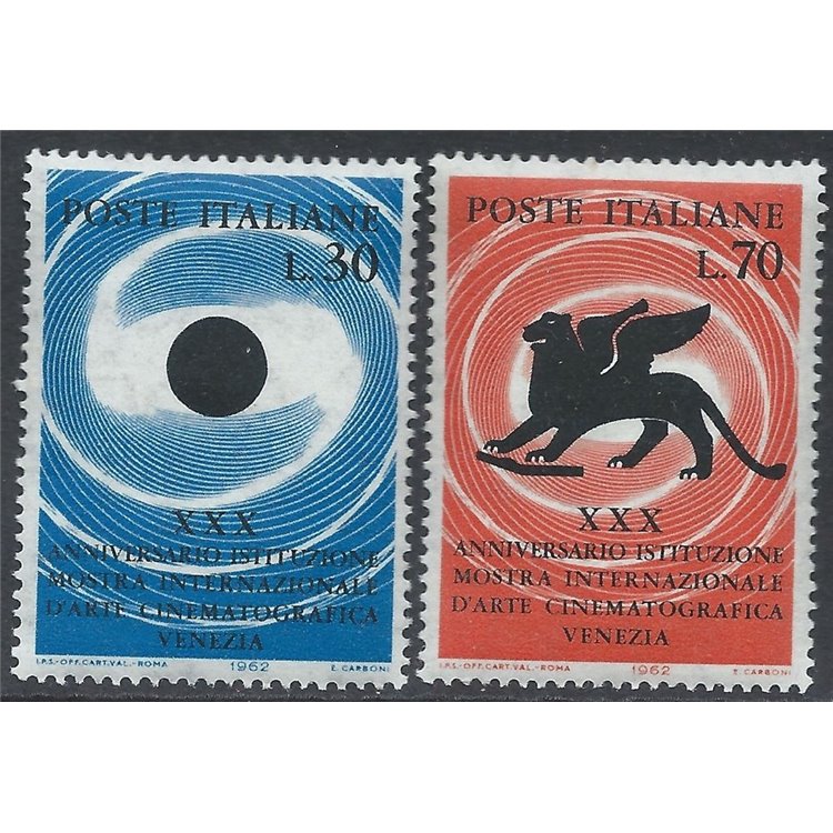ITALIA 1962 Mostra d'Arte Cinematografica 2v MH*