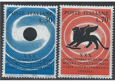 ITALIA 1962 Mostra d'Arte Cinematografica 2v MH*