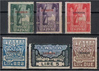 CIRENAICA 1923 Marcia su Roma 6v MNH**
