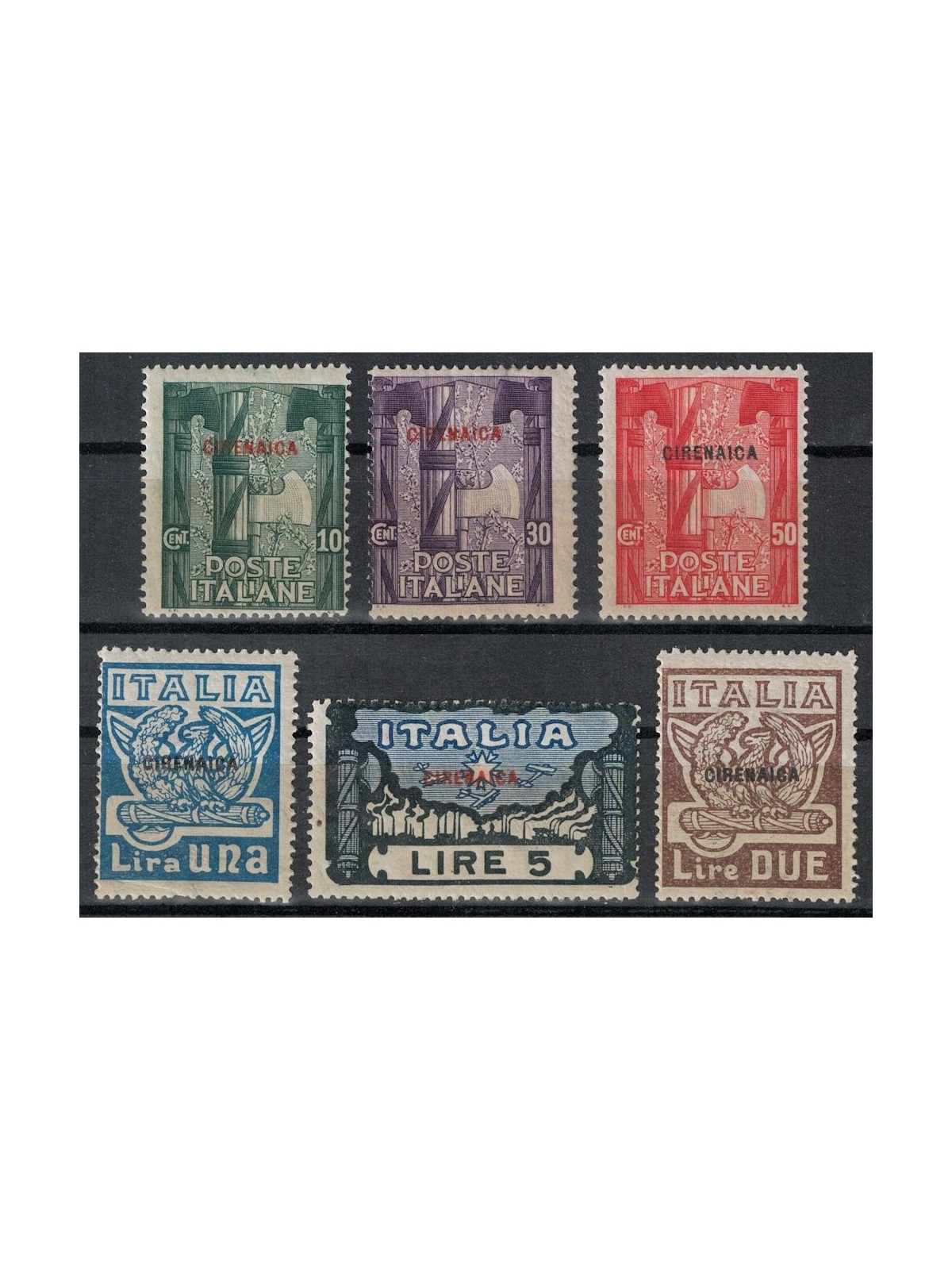 CYRENAICA 1923 March on Rome 6v MNH**