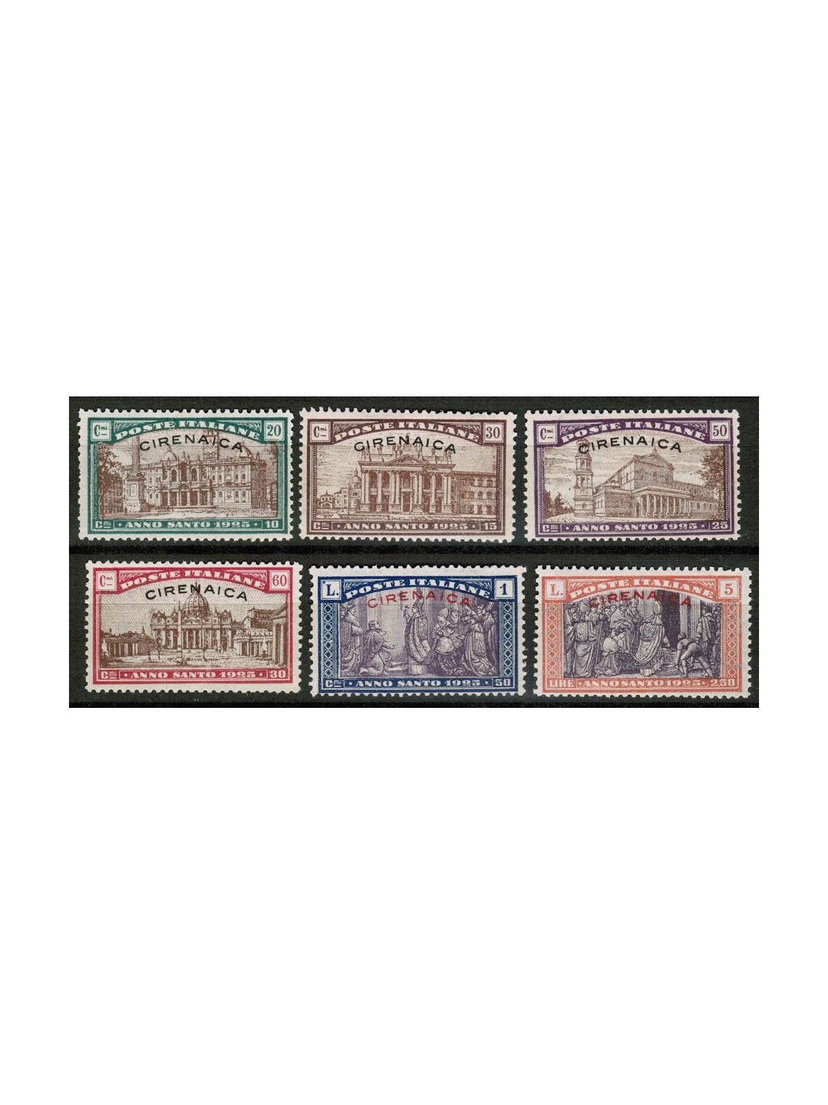 CIRENAICA 1925 Anno Santo 6v MNH**