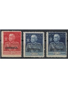 CIRENAICA 1925-26 Giubileo del Re dent. 11 3v MNH**