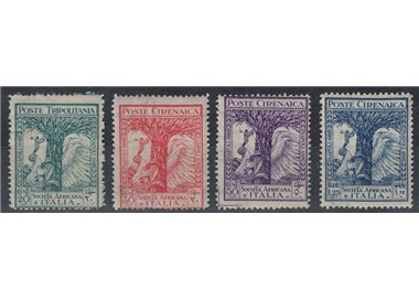 CYRENAICA 1928 Pro African Society of Italy 4v MNH**