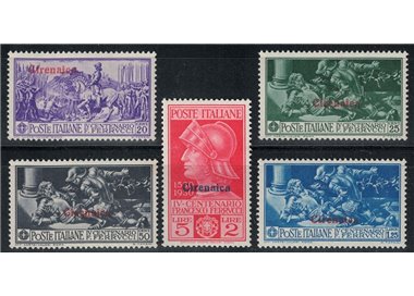 CYRENAICA 1930 Francesco Ferrucci 5v MNH**