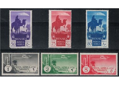 CYRENAICA 1932 Pictorial series (airmail) 6v MNH**