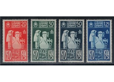 COLONIE EMISSIONI GENERALI 1934 Fiera di Milano 4v MNH**