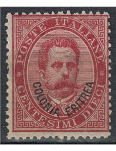 ERITREA 1893 10c carmine MNH**