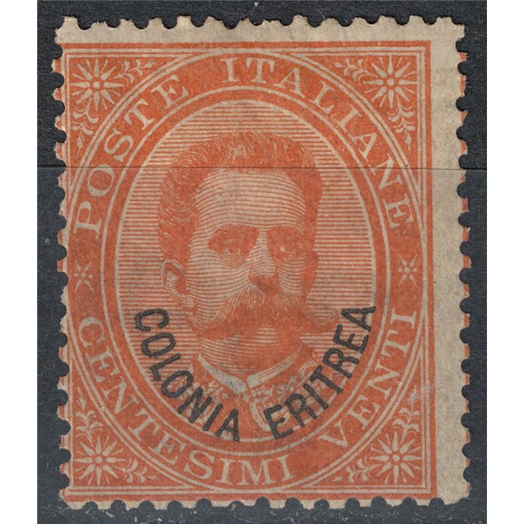 ERITREA 1893 20c arancio MNH**