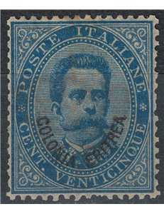ERITREA 1893 25c blue MNH**