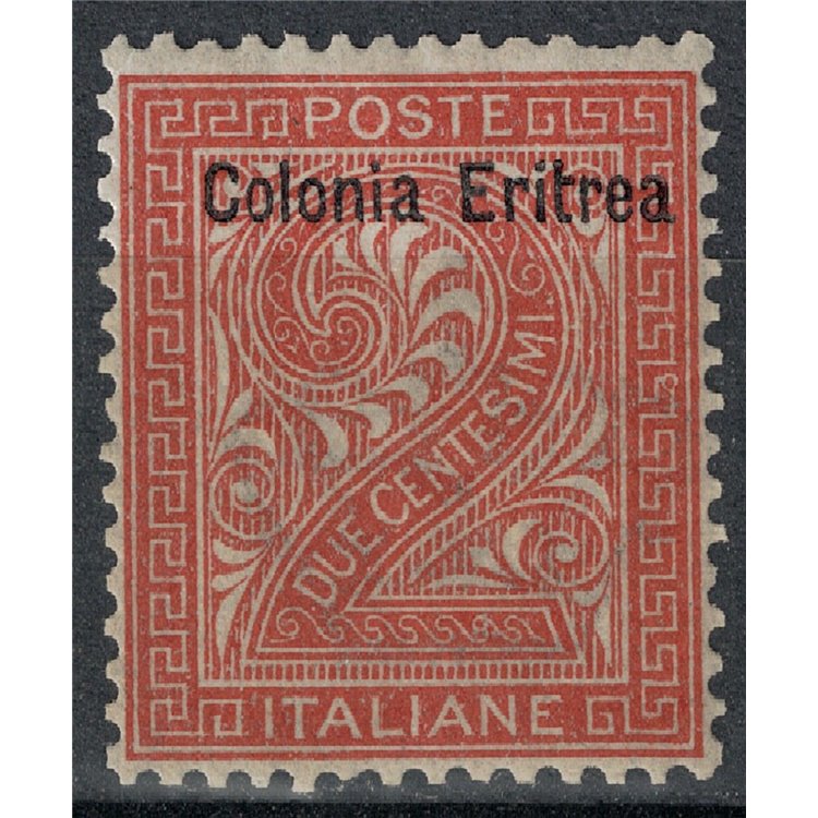 ERITREA 1893 2c bruno rosso MNH**