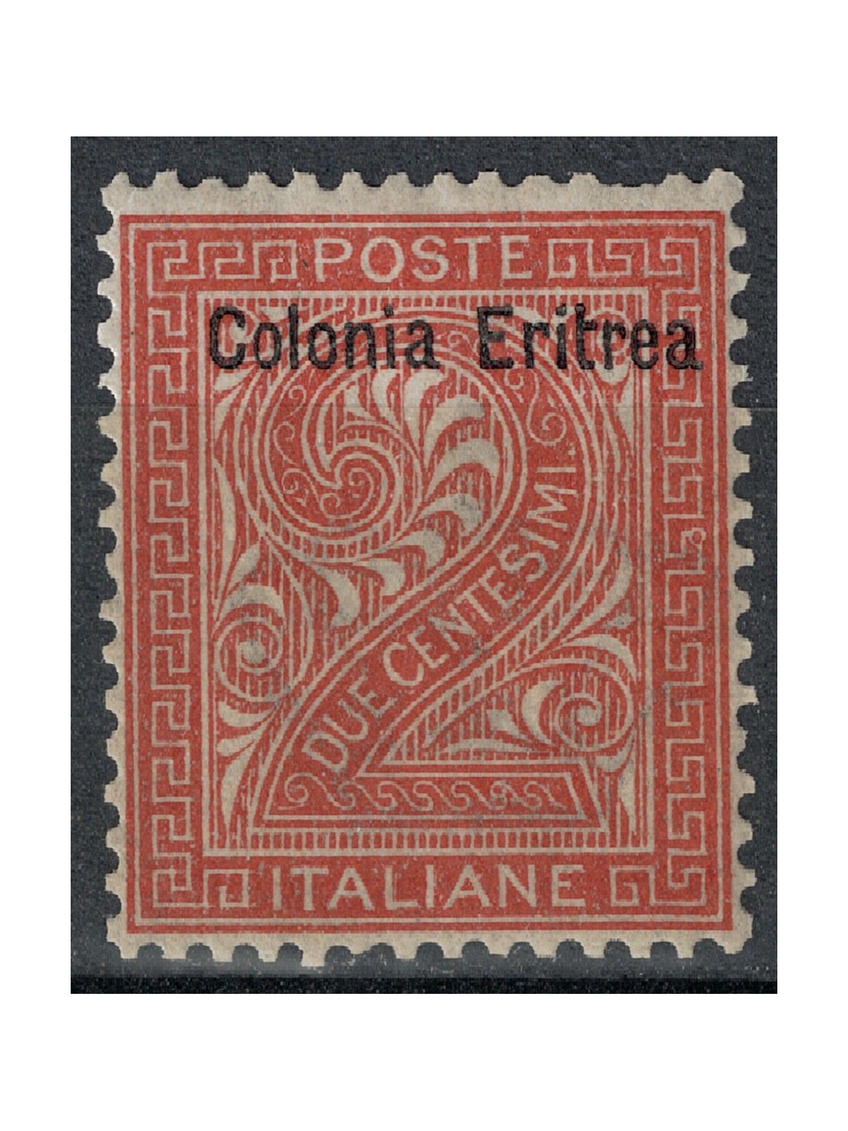 ERITREA 1893 2c bruno rosso MNH**